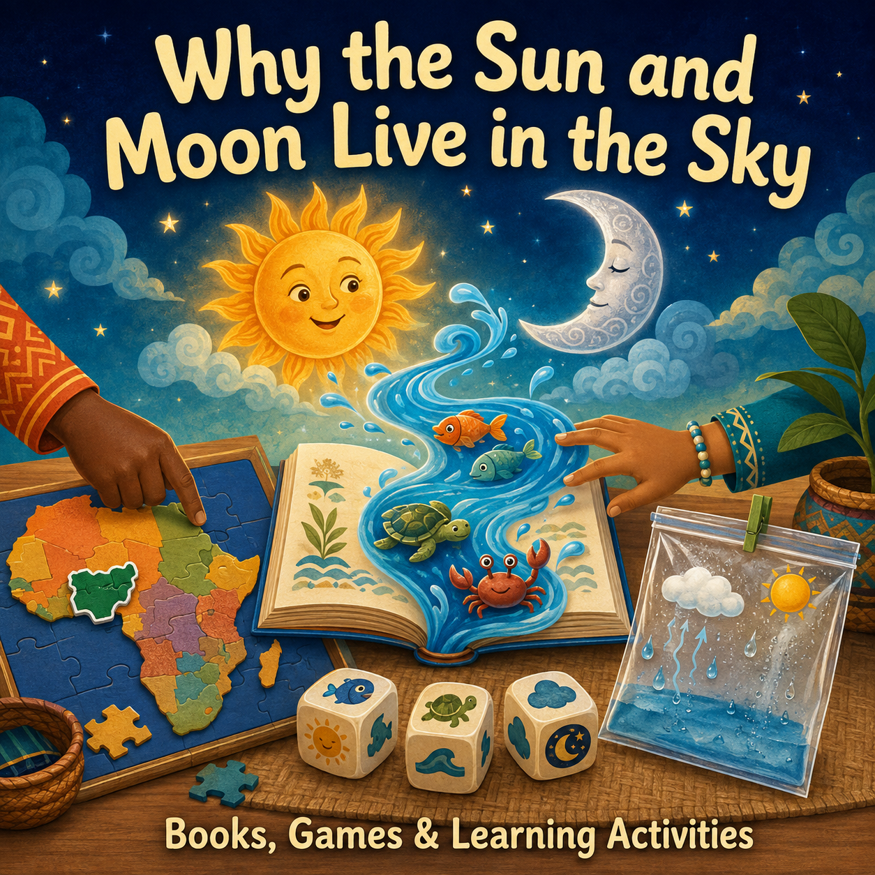 Why the Sun and Moon Live in the Sky books, games, and learning activities